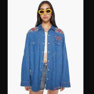 MOTHER | The Exes And Ohs Denim Shirt (Kaleidoscope Kitty)
